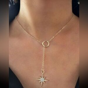 Free People Gold Star Pendant Necklace